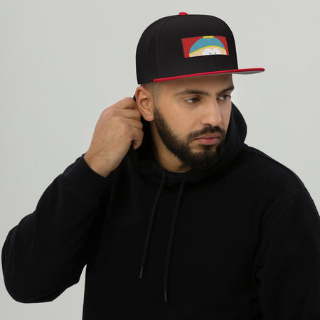 South Park Cartman Face Embroidered Snapback Hat - Paramount Shop
