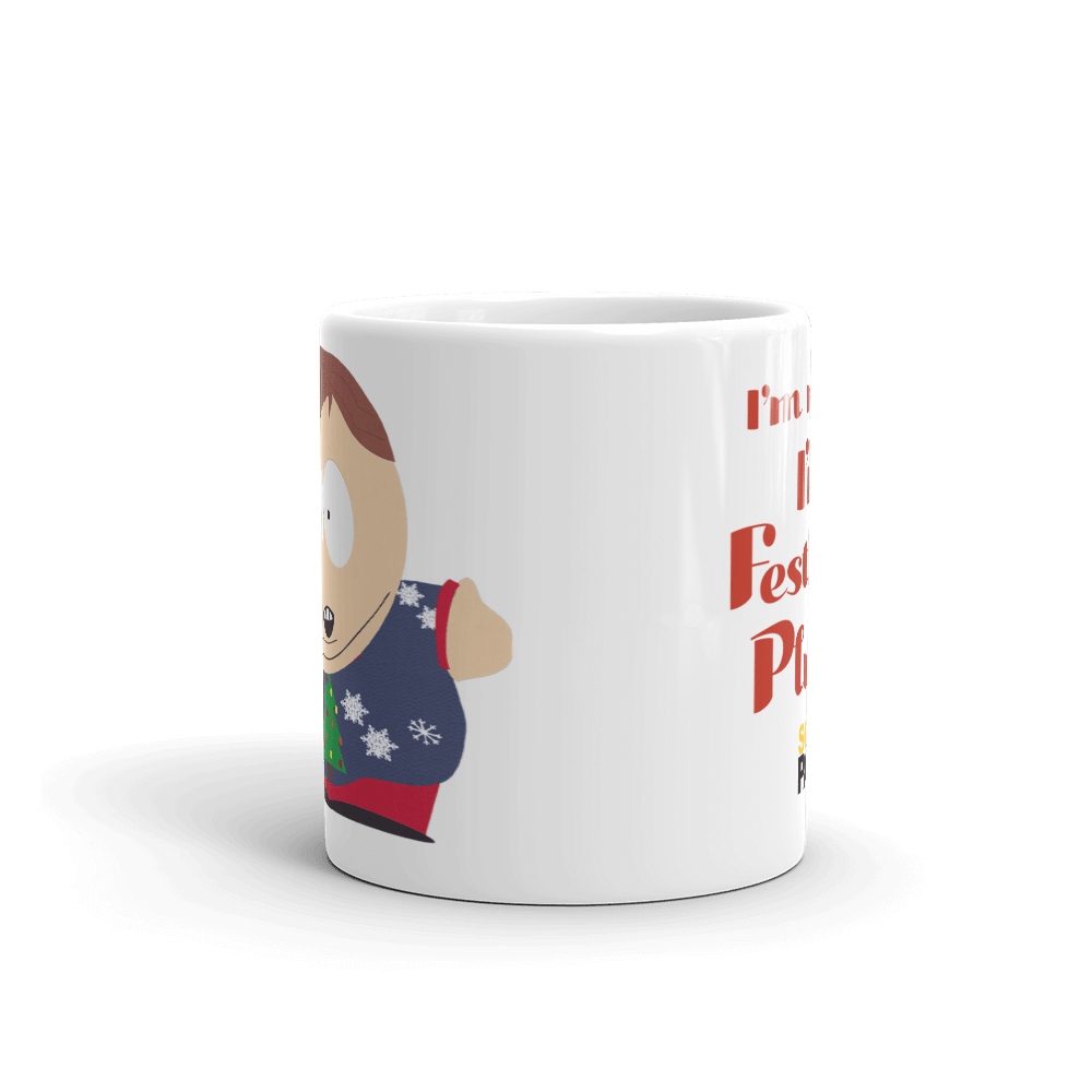 South Park Cartman Festively Plump White Mug - Paramount Shop