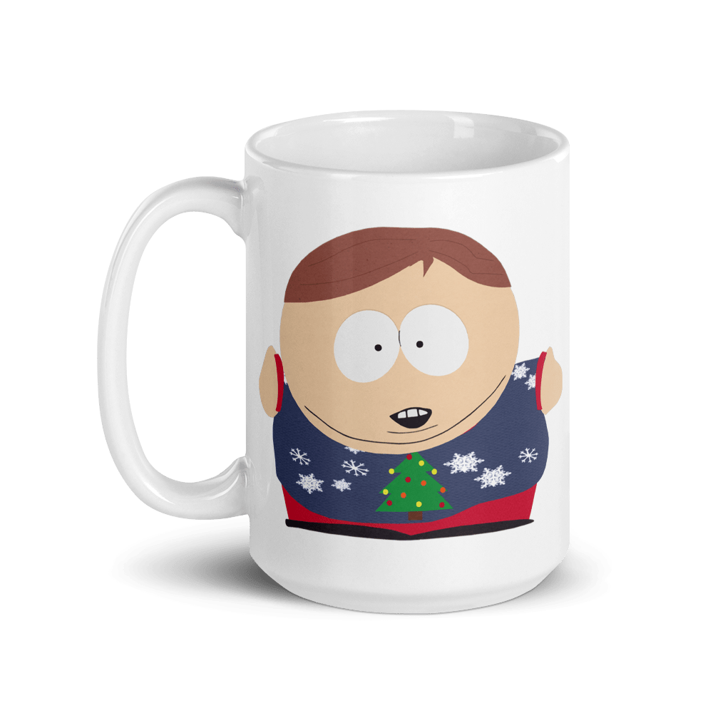 South Park Cartman Festively Plump White Mug - Paramount Shop