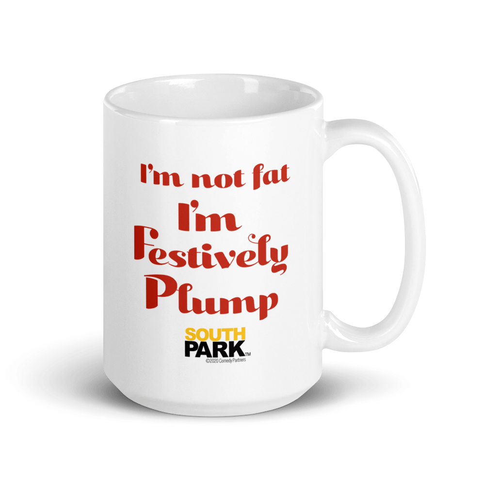 South Park Cartman Festively Plump White Mug - Paramount Shop