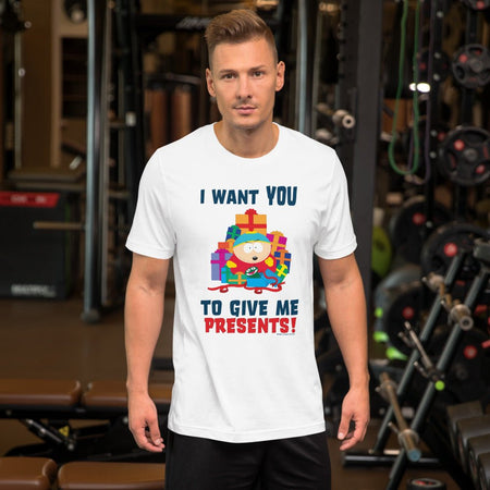 South Park Cartman Give Me Presents Unisex T - Shirt - Paramount Shop