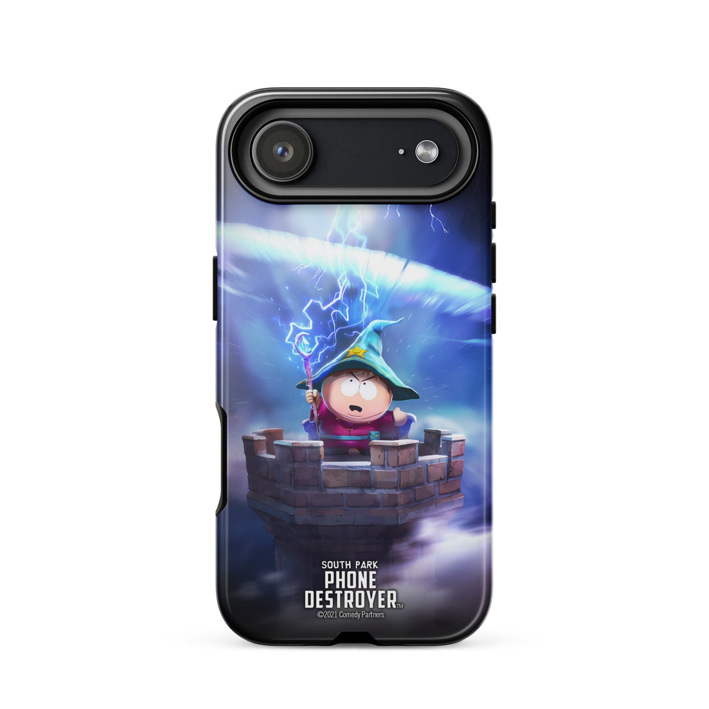 Product shot emphasizing the vibrant red and blue tones of Cartman's wizard outfit