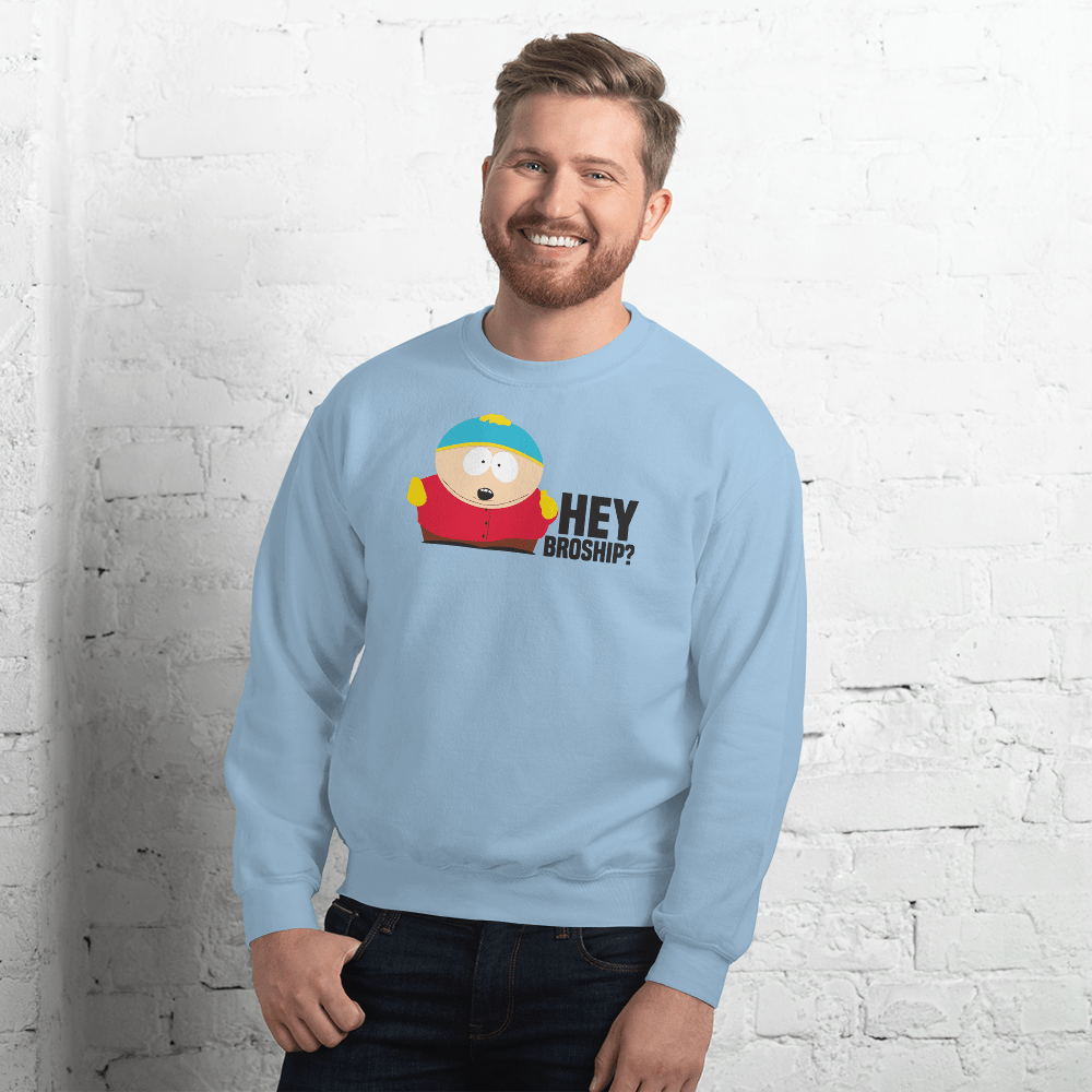 South Park Cartman Hey Broship Fleece Crewneck Sweatshirt - Paramount Shop
