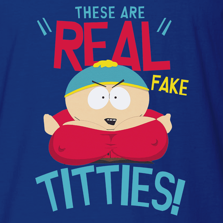 South Park Cartman Real Fake Short Sleeve T - Shirt - Paramount Shop