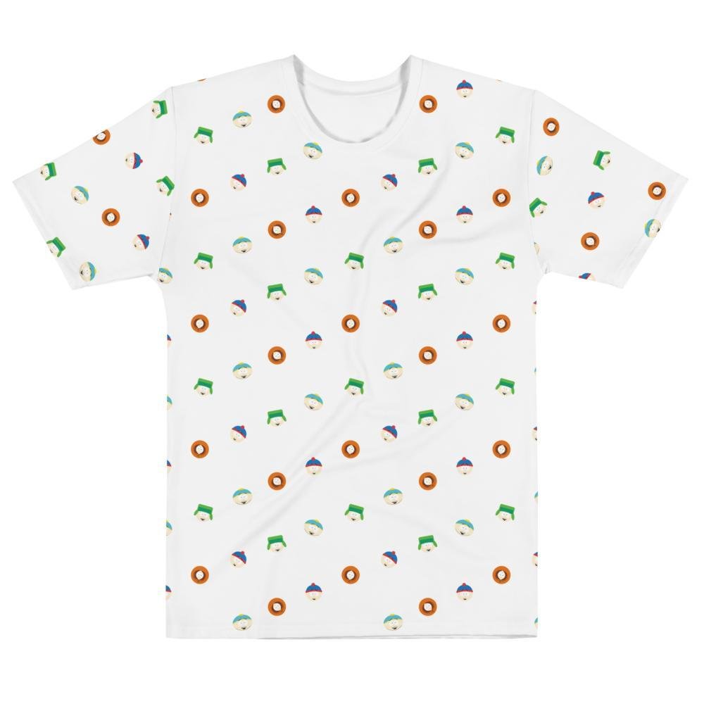 South Park Character Faces Adult All - Over Print T - Shirt - Paramount Shop