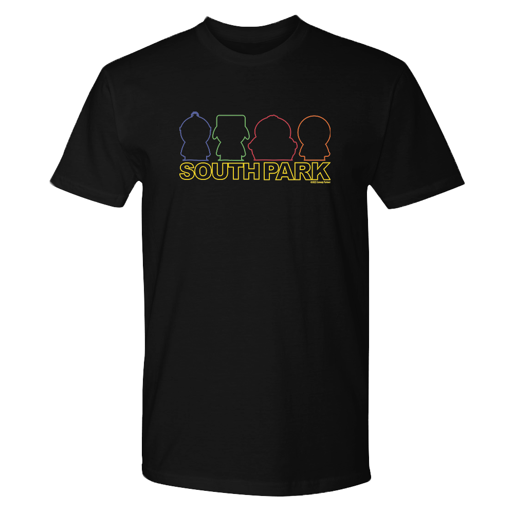 South Park Character Silhouettes Adult Short Sleeve T - Shirt - Paramount Shop