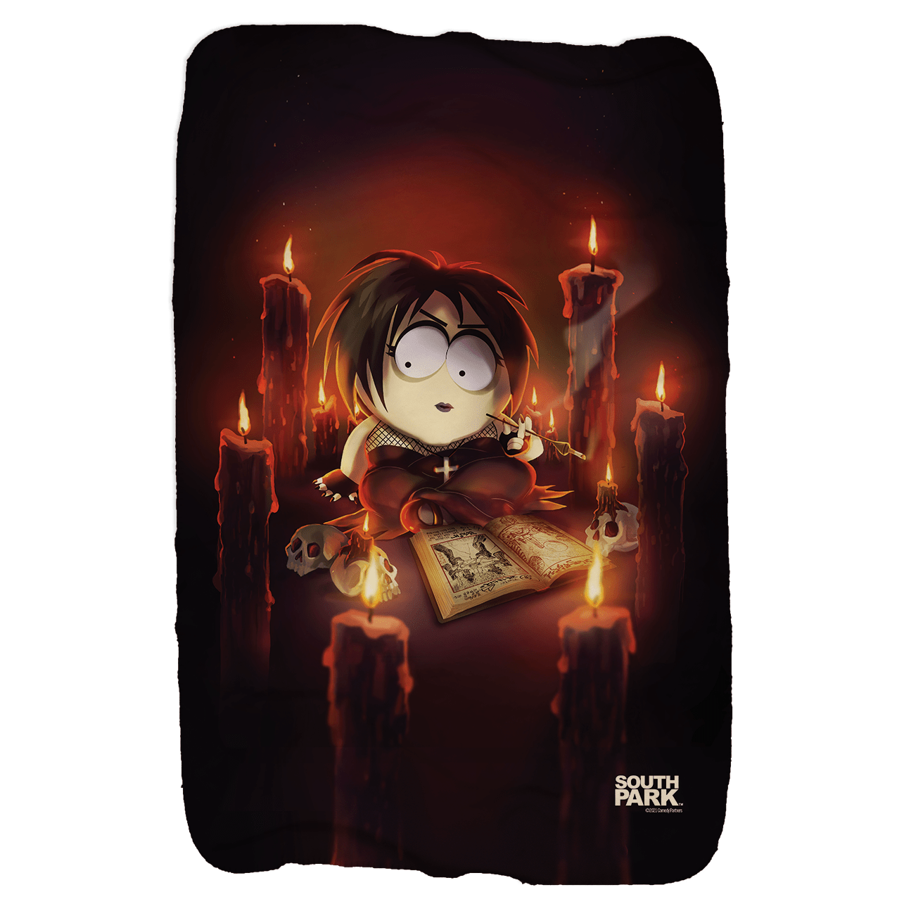 South Park Goth Henrietta Sherpa Blanket - Paramount Shop