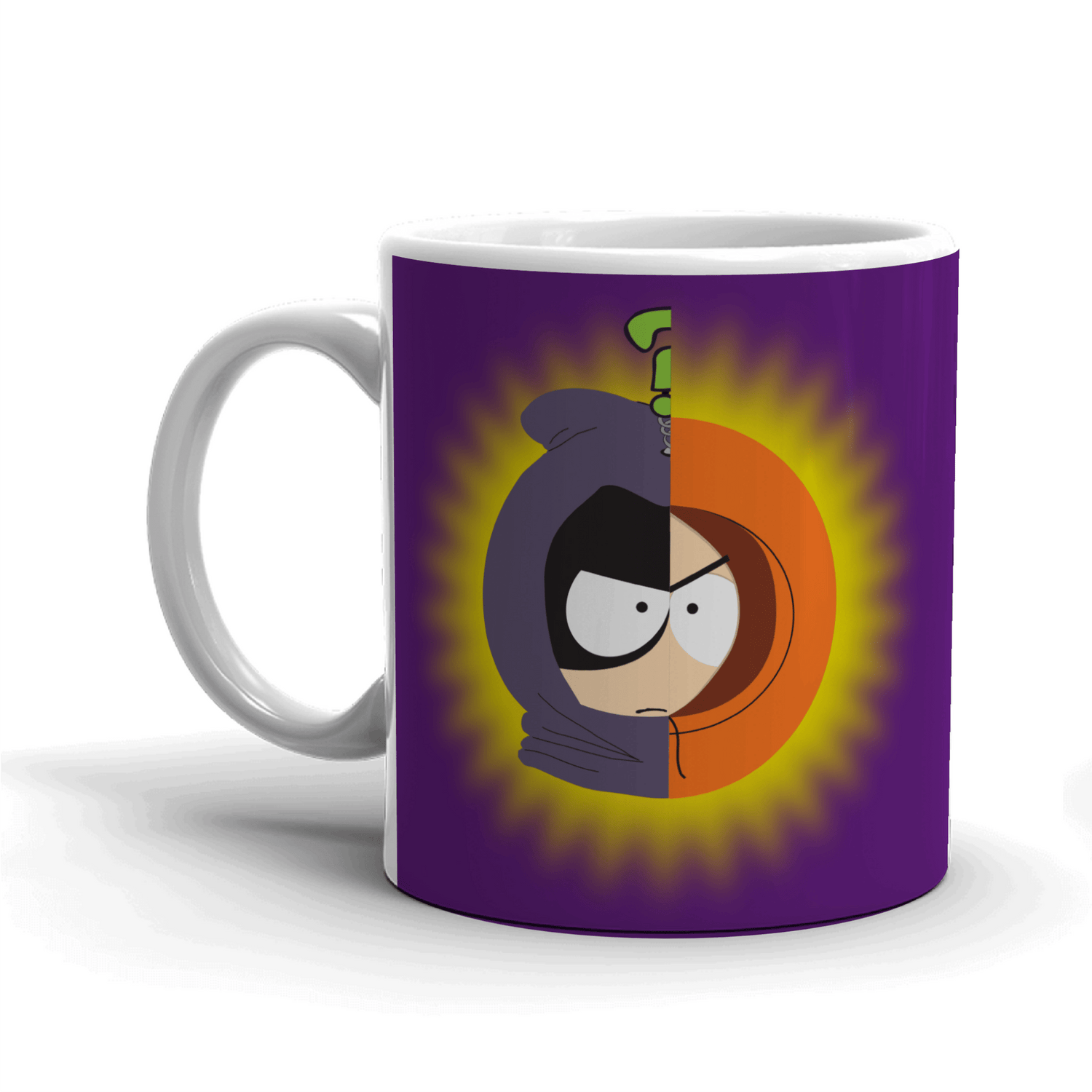 South Park Half and Half Kenny Mysterion White Mug - Paramount Shop