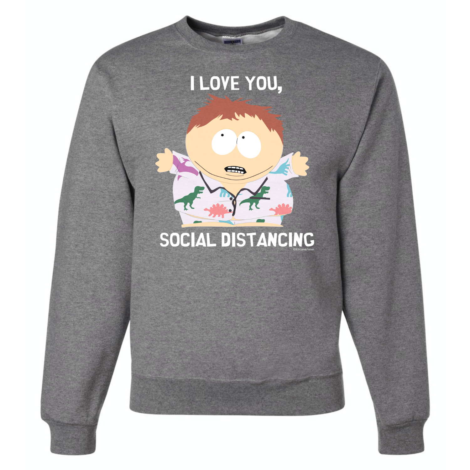 South Park I Love You Social Distancing Crew Neck Sweatshirt - Paramount Shop