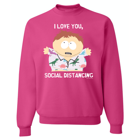 South Park I Love You Social Distancing Crew Neck Sweatshirt - Paramount Shop