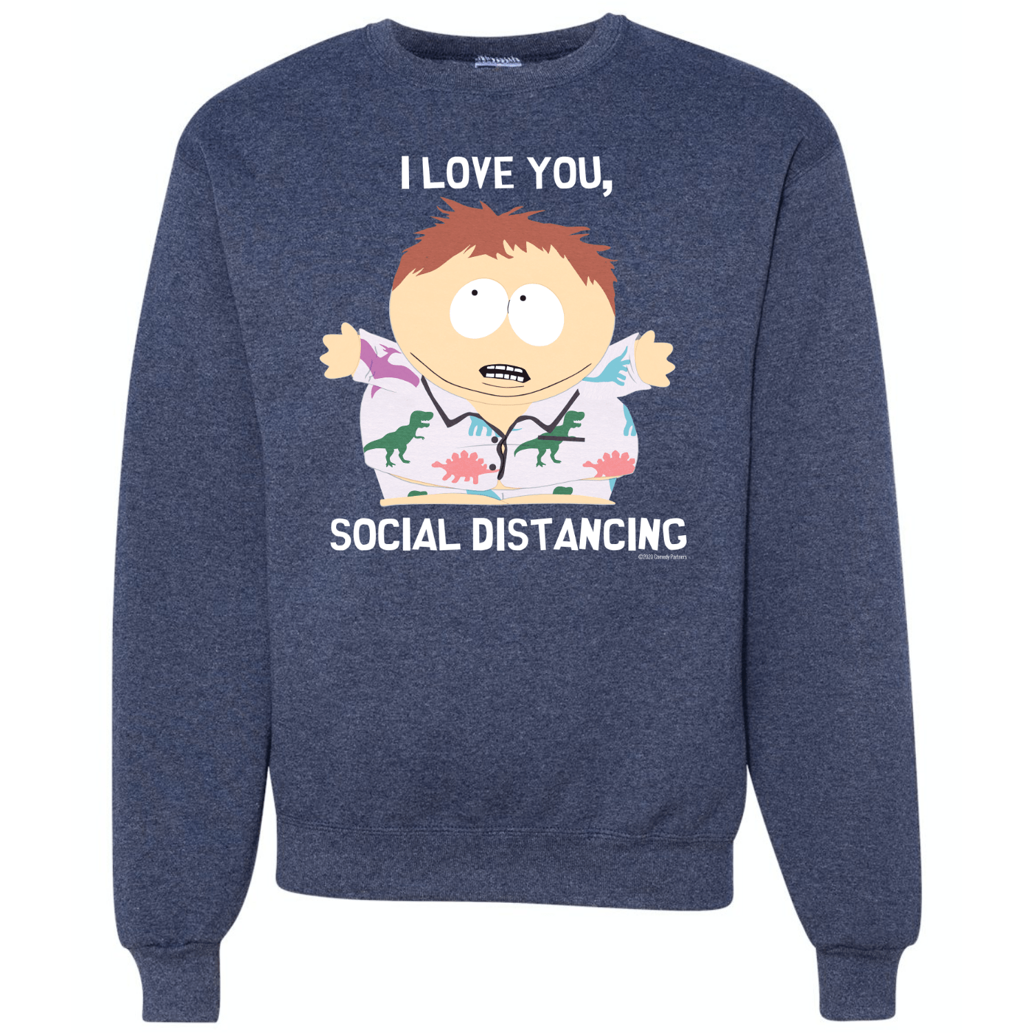 South Park I Love You Social Distancing Crew Neck Sweatshirt - Paramount Shop