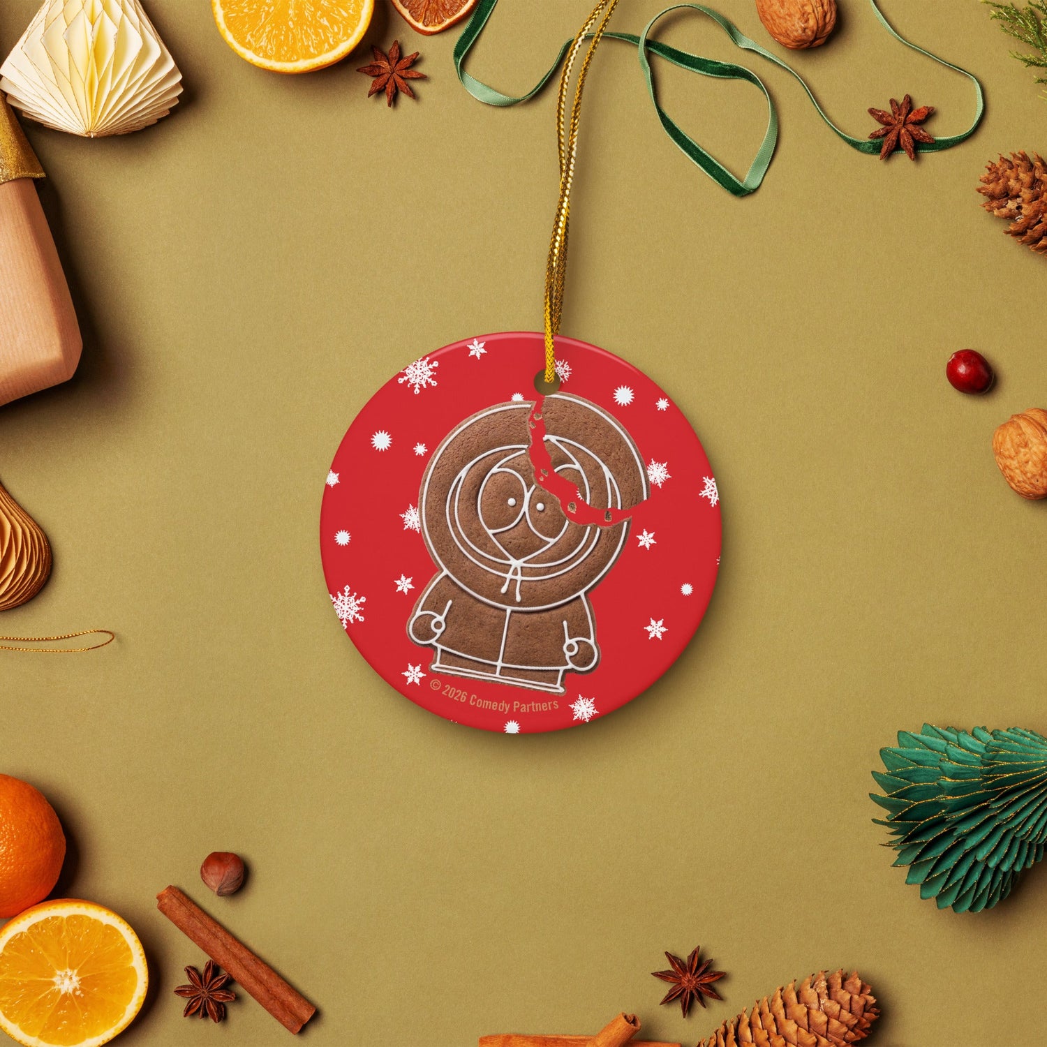 South Park Ornament Gingerbread Kenny Ceramic - Paramount Shop
