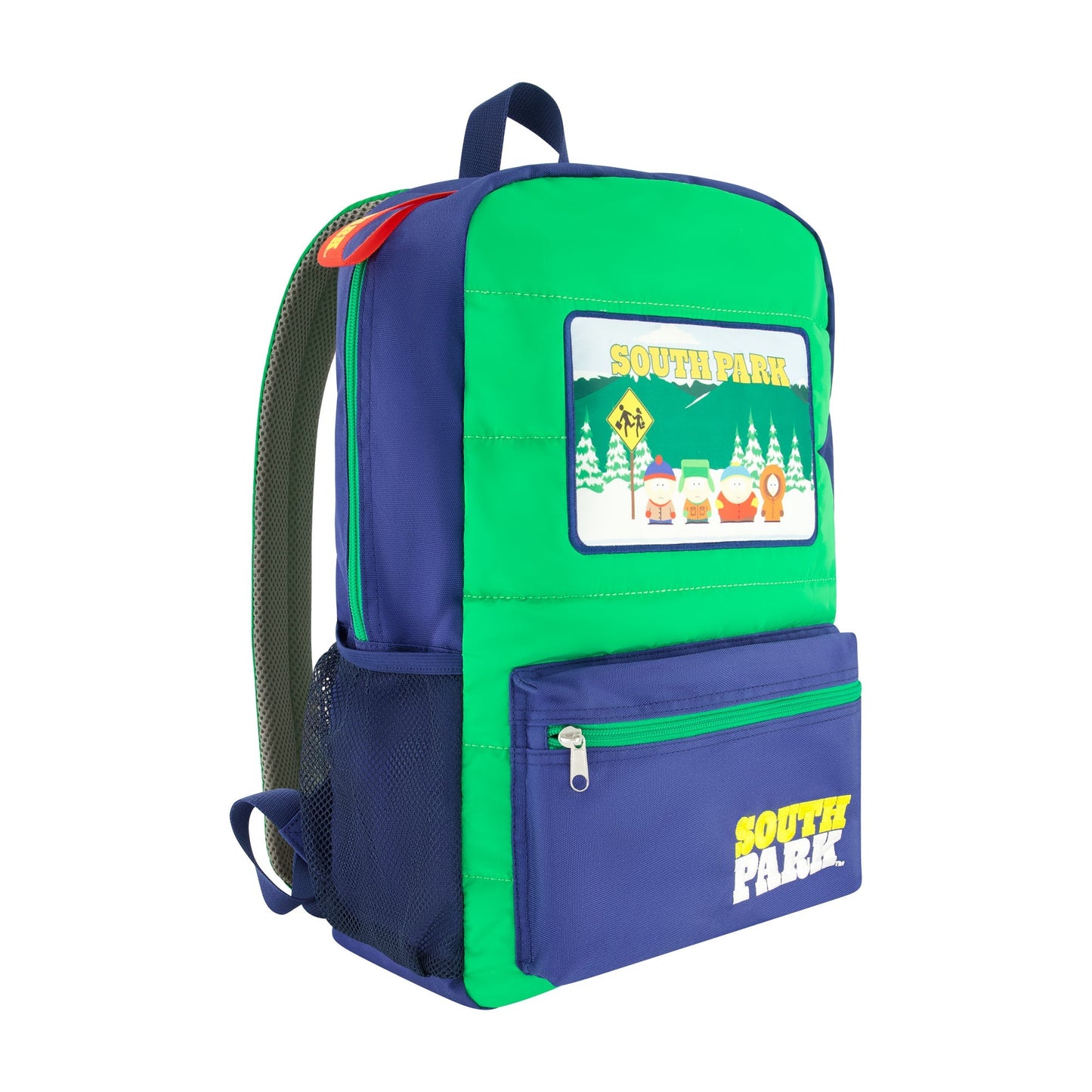 South Park Quilted Backpack with Patches - Paramount Shop