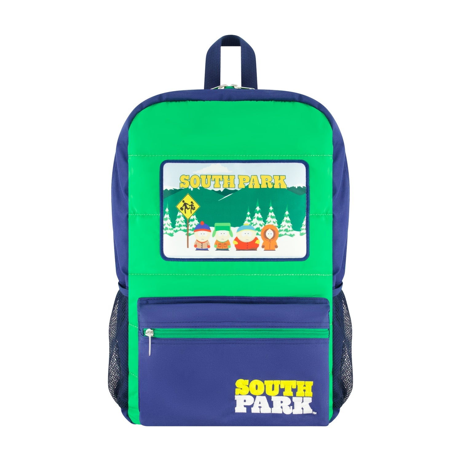 South Park Quilted Backpack with Patches - Paramount Shop