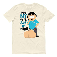 South Park Randy Eyes Up Here Adultos Camiseta de manga corta - Crema / Sm