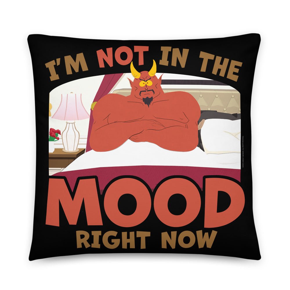 South Park Satan I'm Not In The Mood Throw Pillow - Paramount Shop