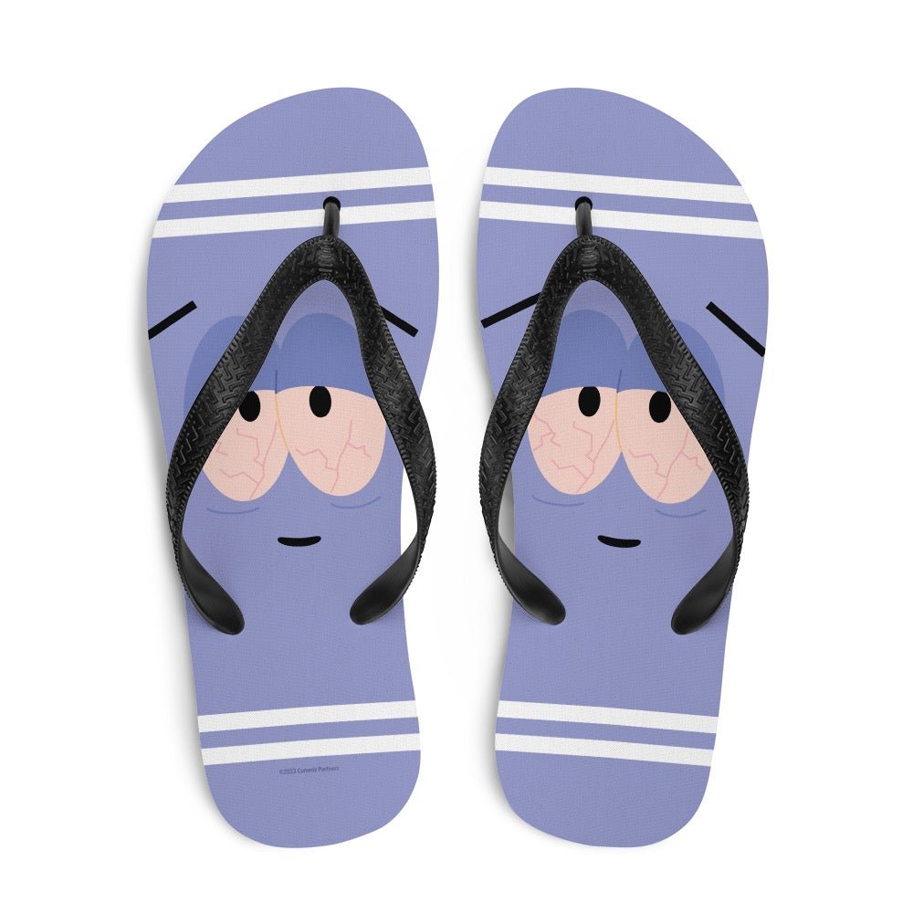 South Park Towelie Big Face Flip Flops - Paramount Shop