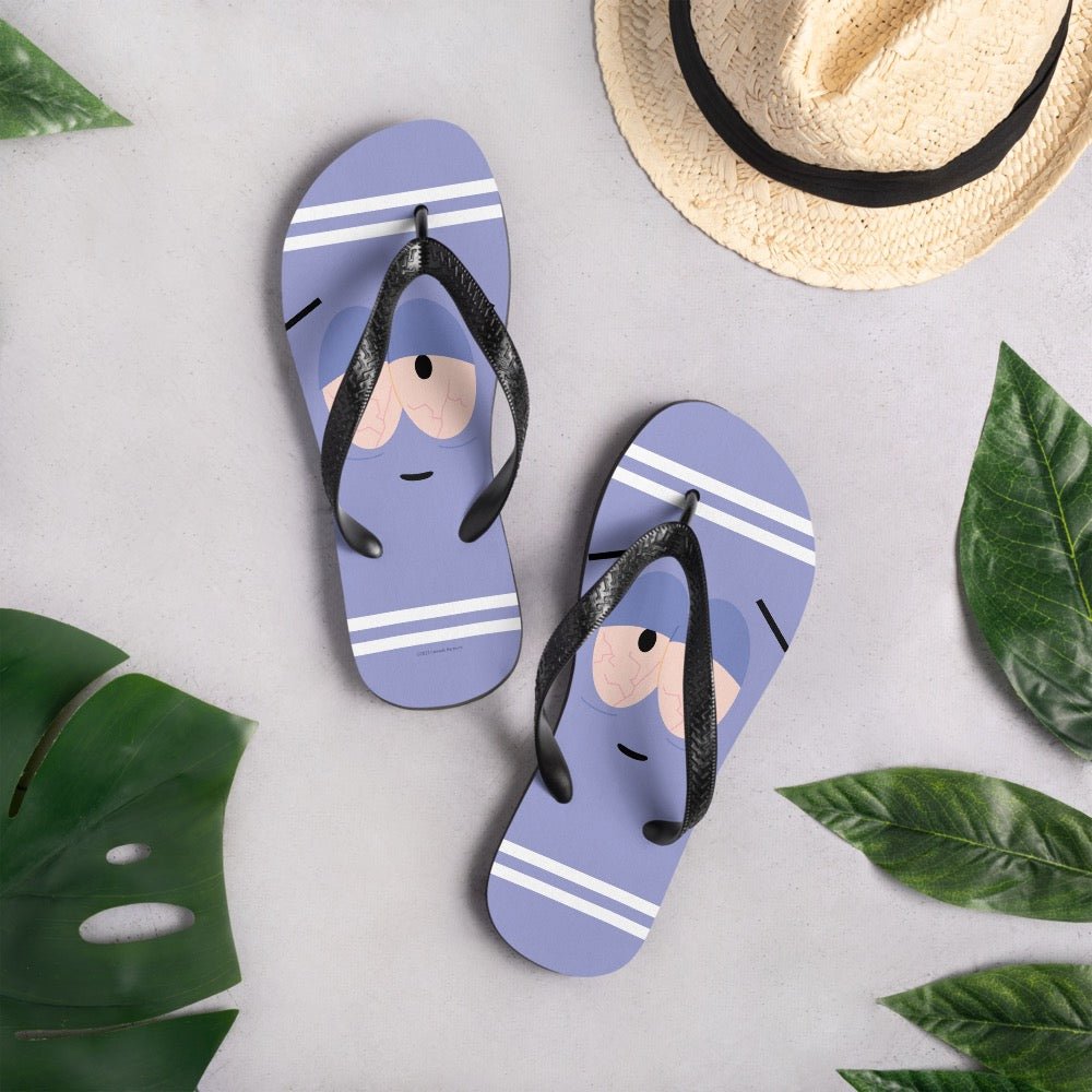 South Park Towelie Big Face Flip Flops - Paramount Shop