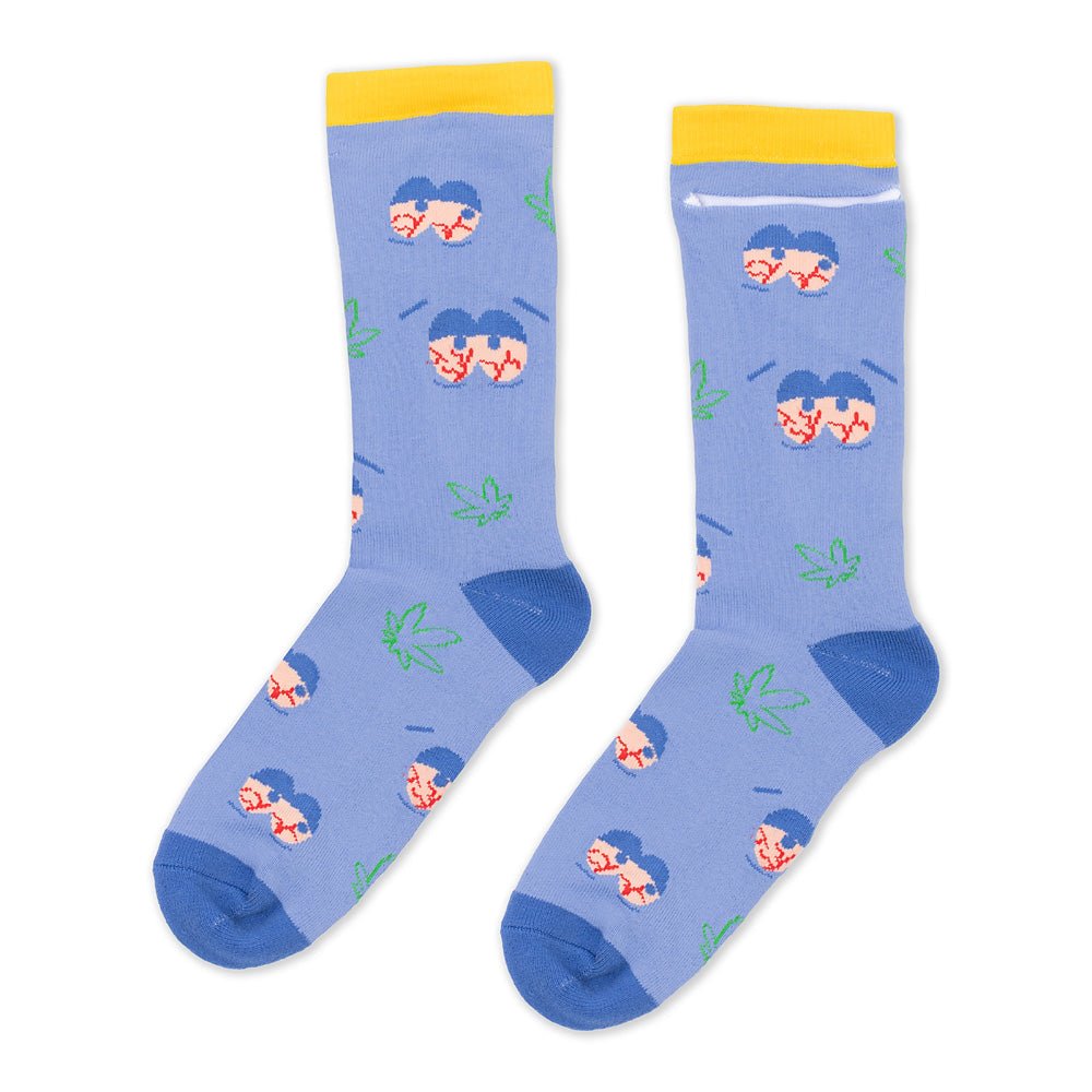 South Park Towelie Stoned Eyes Socks with Pocket - Paramount Shop