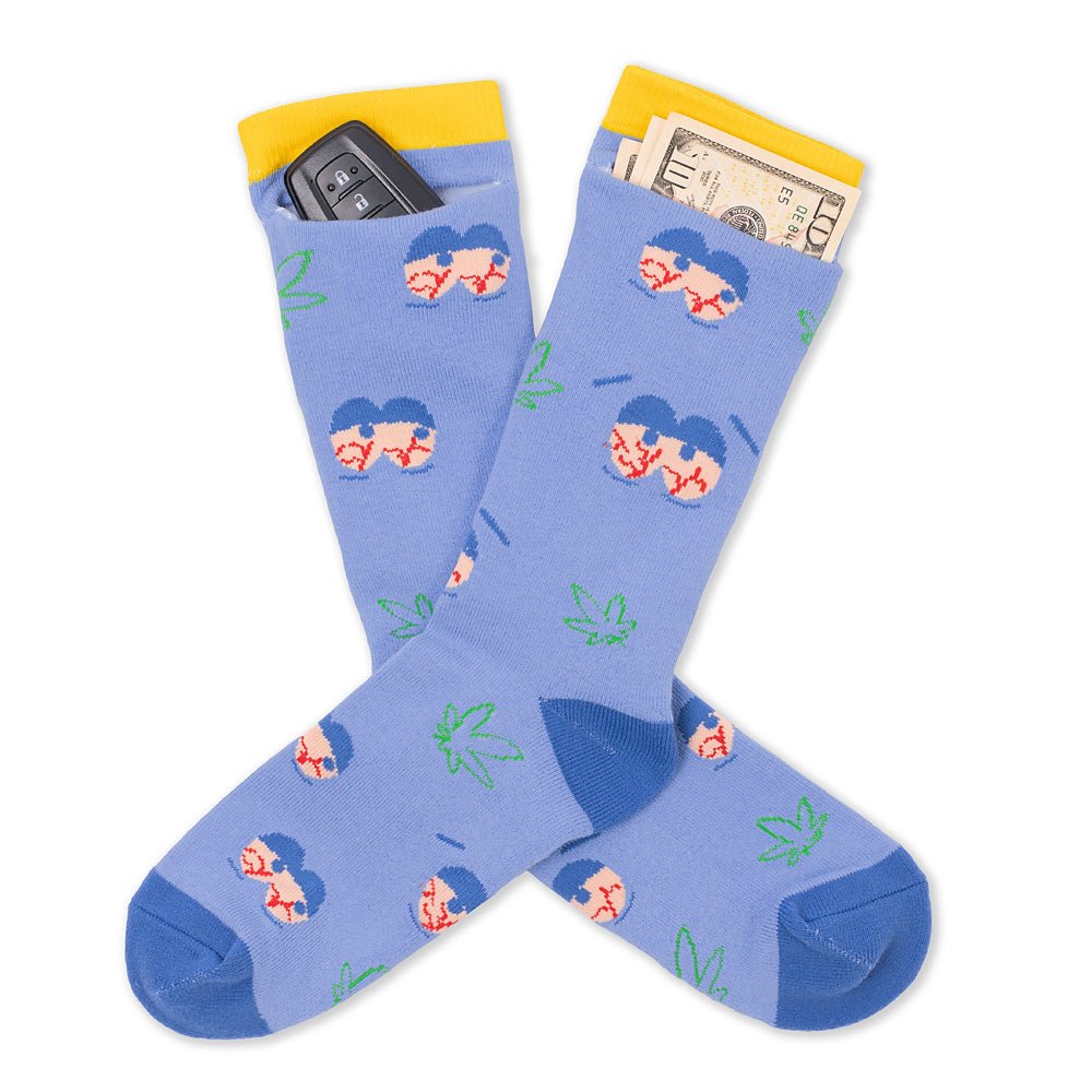South Park Towelie Stoned Eyes Socks with Pocket - Paramount Shop