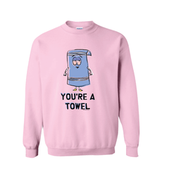 South Park Towelie You're a Towel Sweatshirt mit Rundhalsausschnitt - Rosa / SM