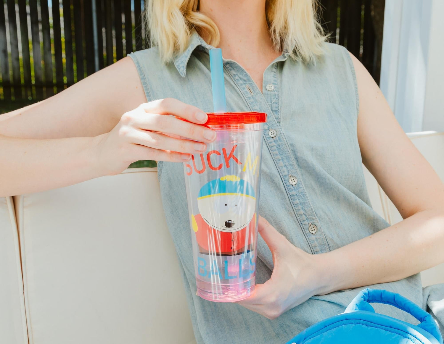 South Park Tumbler Cartman Suck My Balls - Paramount Shop