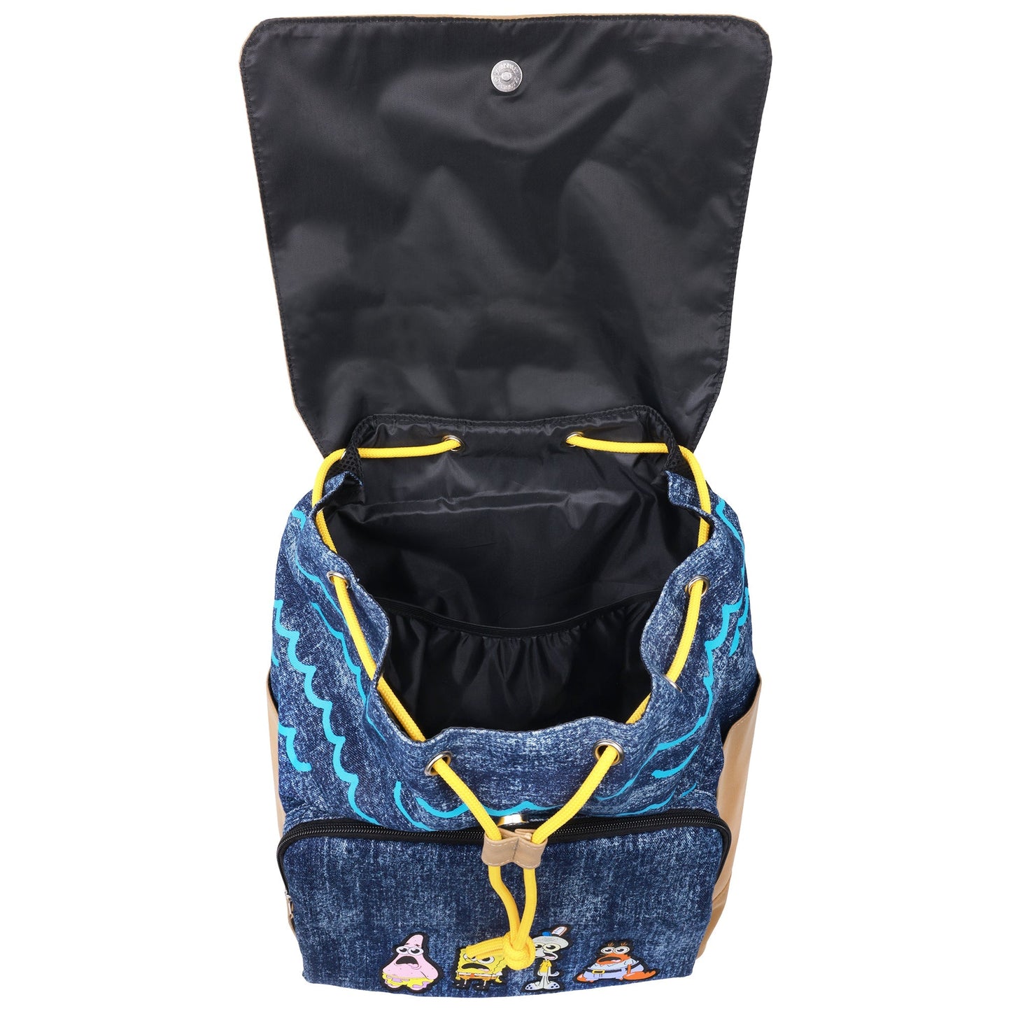 SpongeBob Denim & Nubuck Backpack with Embroidered Patch - Paramount Shop