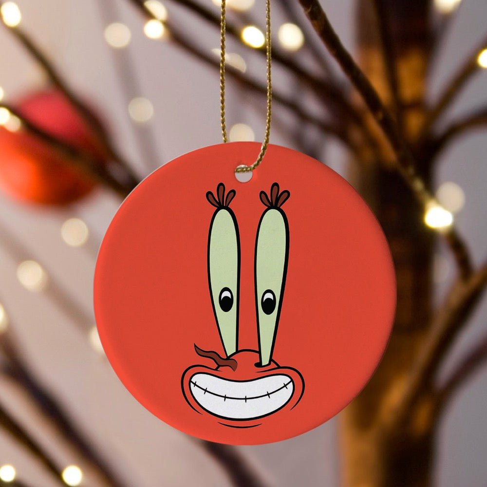 SpongeBob Mr. Krabs Round Christmas Ornament - Paramount Shop