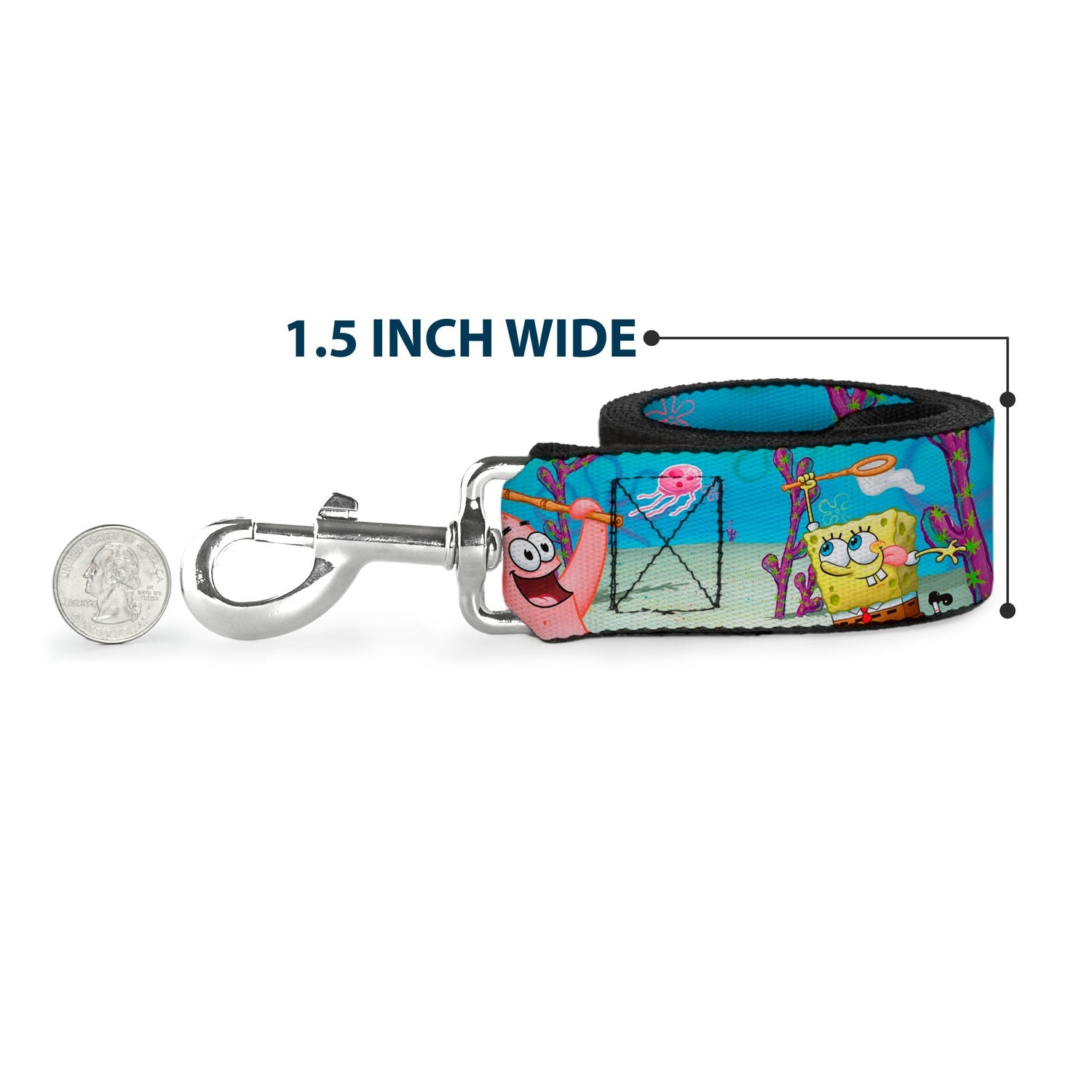 SpongeBob & Patrick Dog Leash Jellyfishing Scene - Paramount Shop
