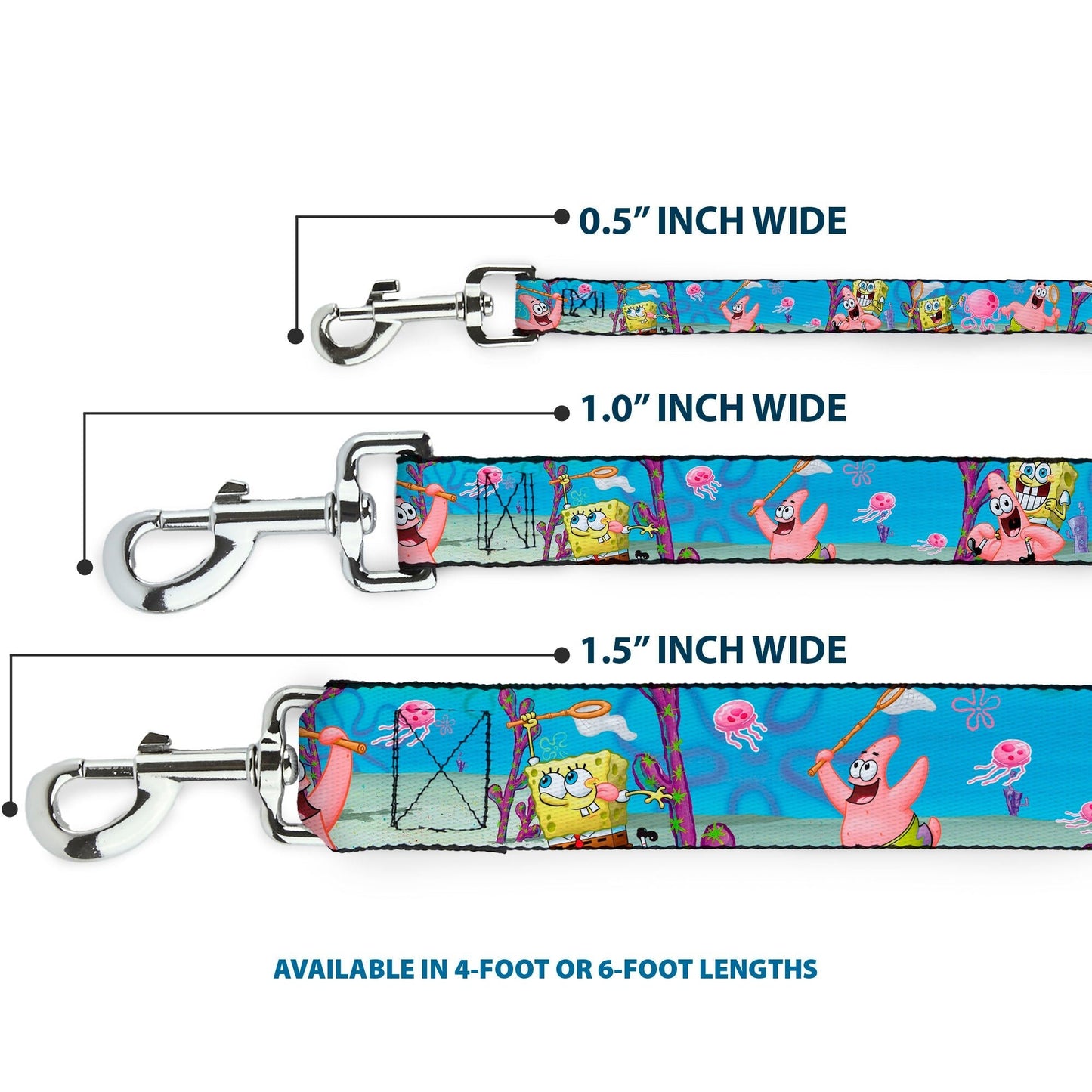SpongeBob & Patrick Dog Leash Jellyfishing Scene - Paramount Shop