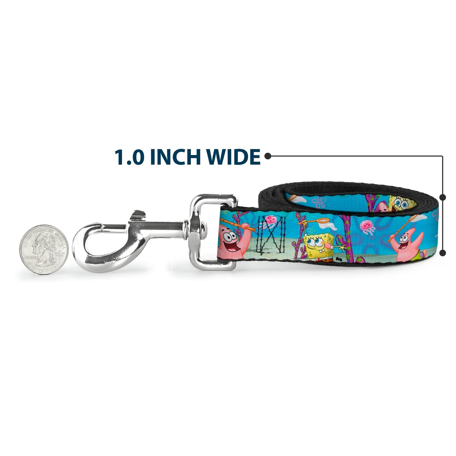 SpongeBob & Patrick Dog Leash Jellyfishing Scene - Paramount Shop
