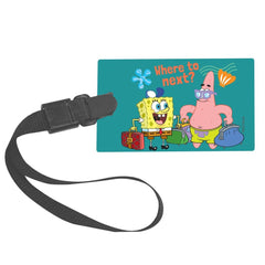 Bob Esponja SqaurePants Where To Next Etiqueta de equipaje - Talla única