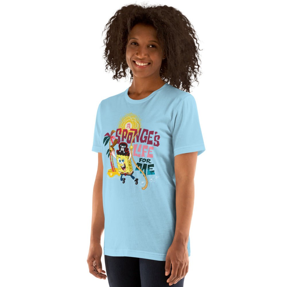 SpongeBob SquarePants A Sponge's Life For Me Adult T-Shirt - Paramount Shop