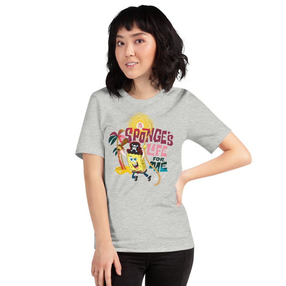 SpongeBob SquarePants A Sponge's Life For Me Adult T-Shirt - Paramount Shop