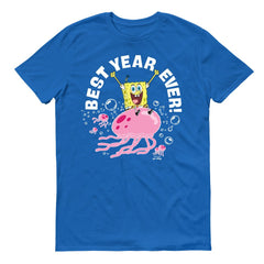 Bob Esponja Medusa Mejor Año de Todos Adultos Camiseta de manga corta - Real / L