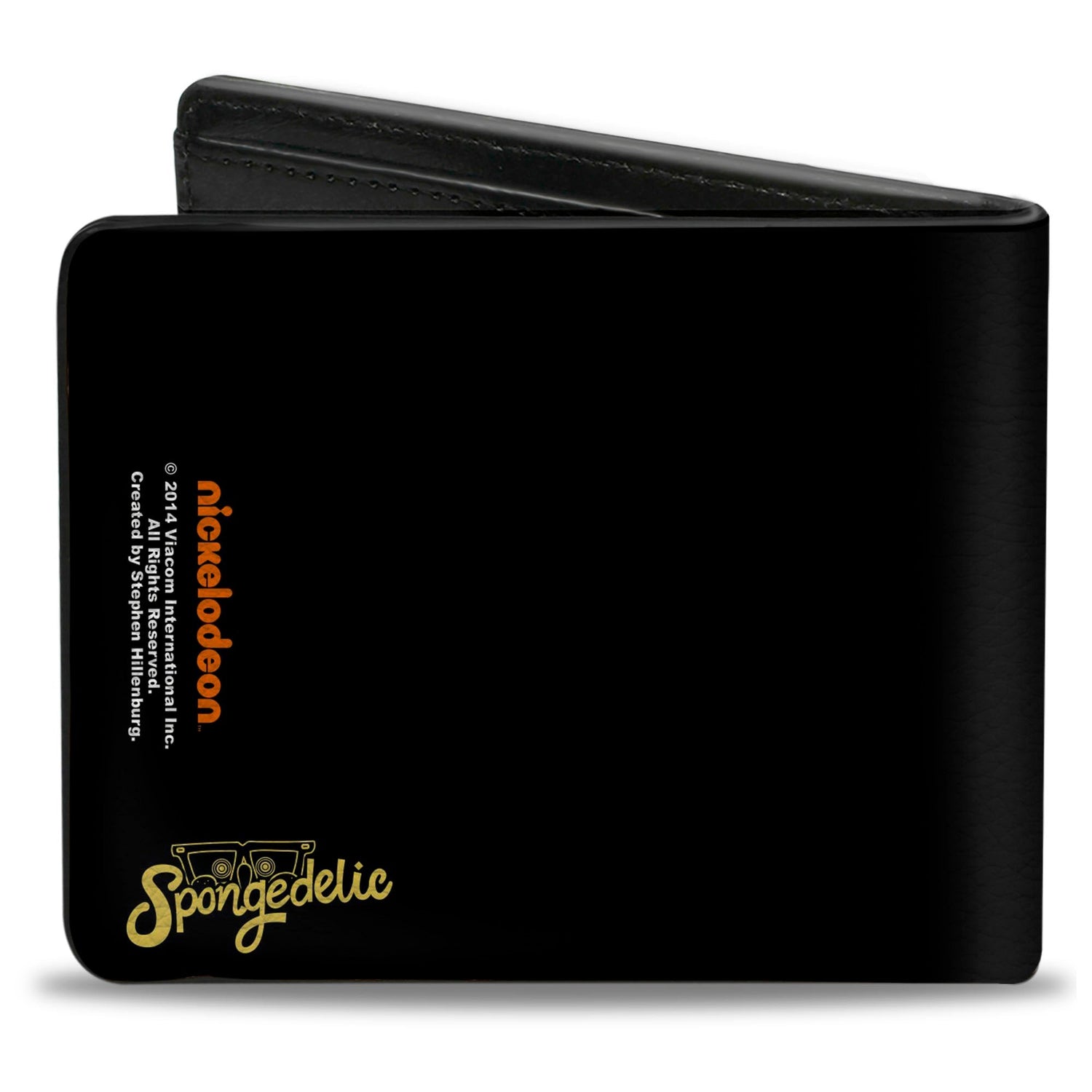 SpongeBob SquarePants Bi - Fold Wallet LIFE IS SWELL Swirl Men's Vegan Leather - Paramount Shop