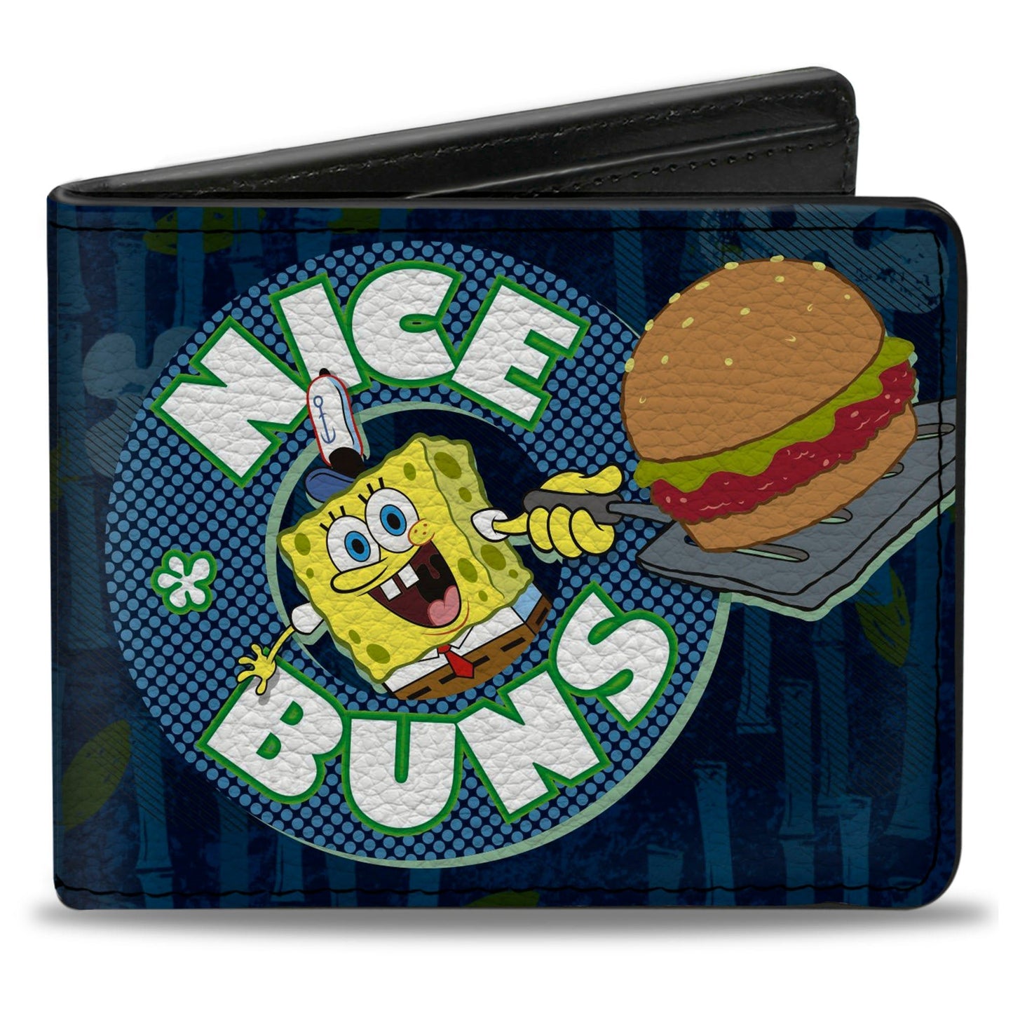 SpongeBob SquarePants Bi - Fold Wallet NICE BUNS Vegan Leather - Paramount Shop