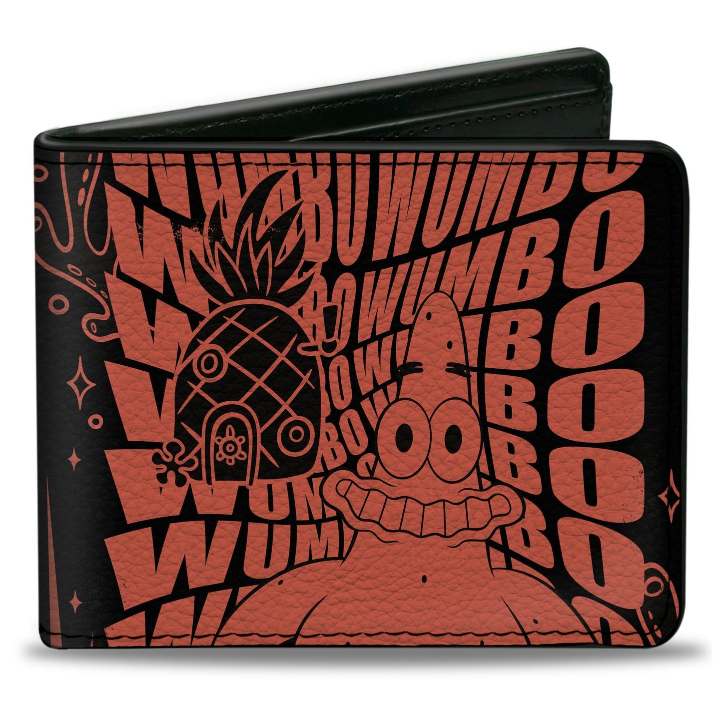 SpongeBob SquarePants Bi - Fold Wallet Patrick Star WUMBO Pose Black/Red - Paramount Shop