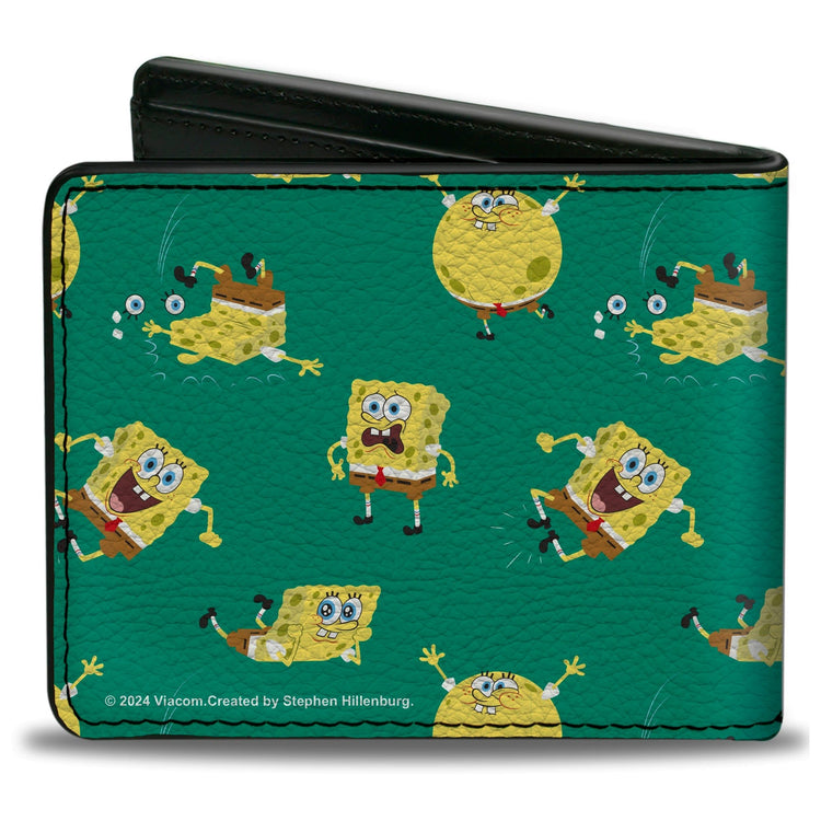 Official SpongeBob Bi-Fold Wallet - Vegan Leather Green | Paramount Sh ...
