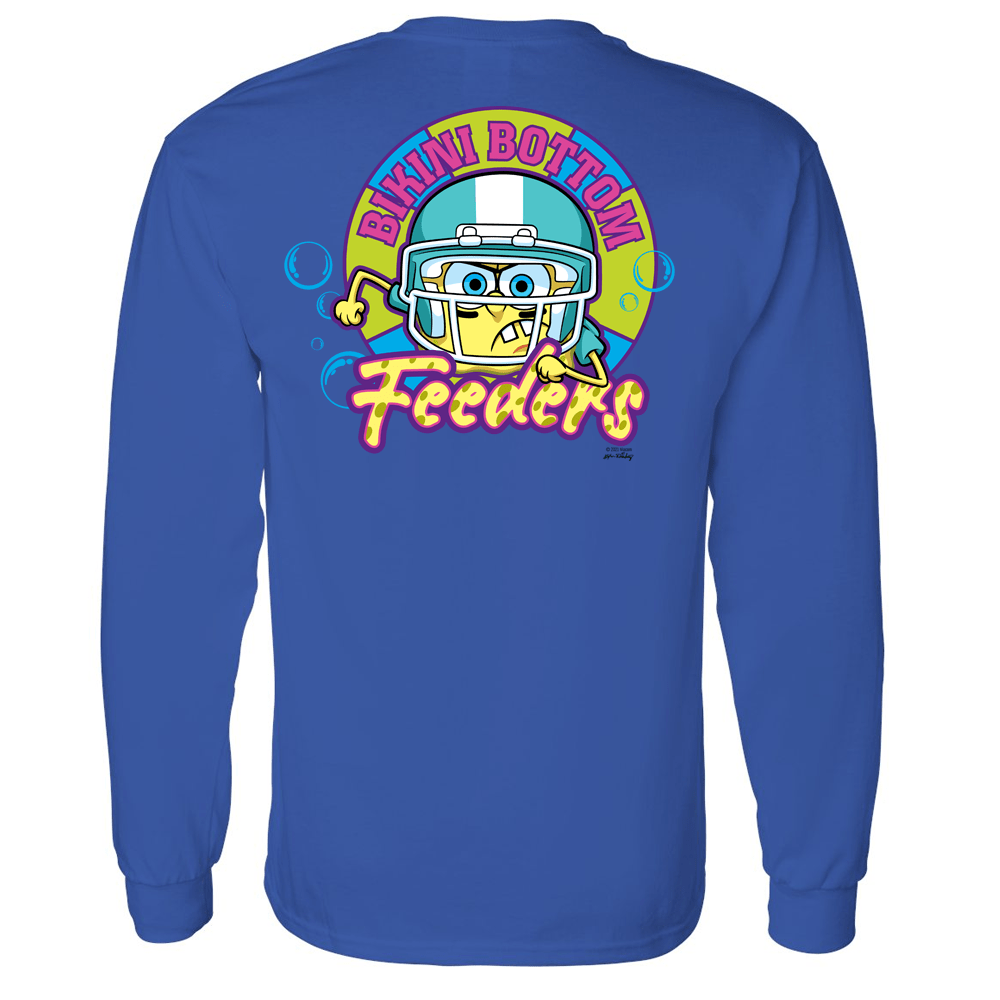 SpongeBob SquarePants Bikini Bottom Feeders Adult Long Sleeve T - Shirt - Paramount Shop