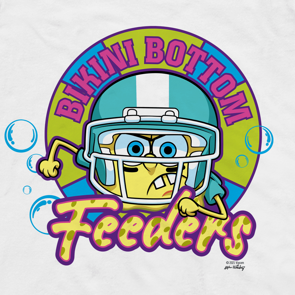 SpongeBob SquarePants Bikini Bottom Feeders Adult Long Sleeve T - Shirt - Paramount Shop