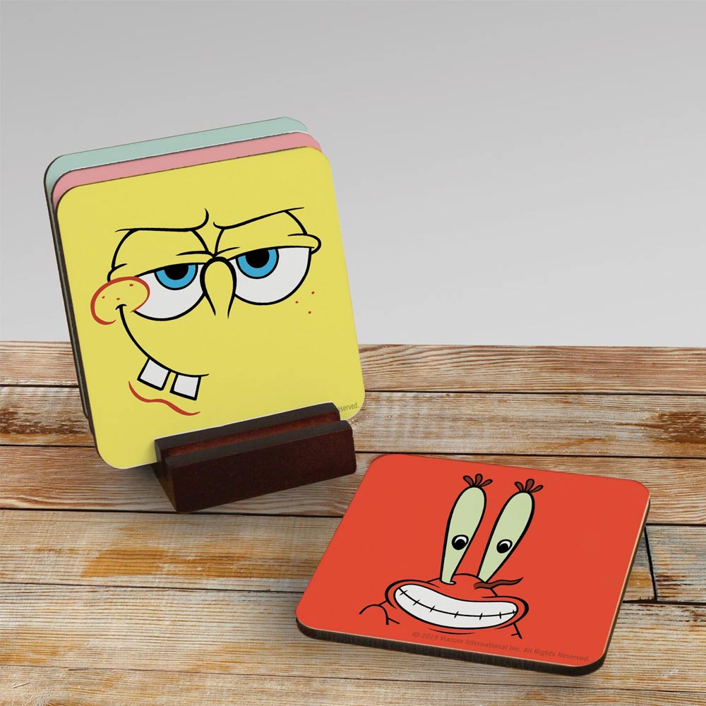 SpongeBob SquarePants Character Coasters - Set of 4 - Paramount Shop