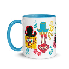 Der SpongeBob-Film: Suche nach Squarepants Charakteren zweifarbig Tasse - Light Blue / 11 oz