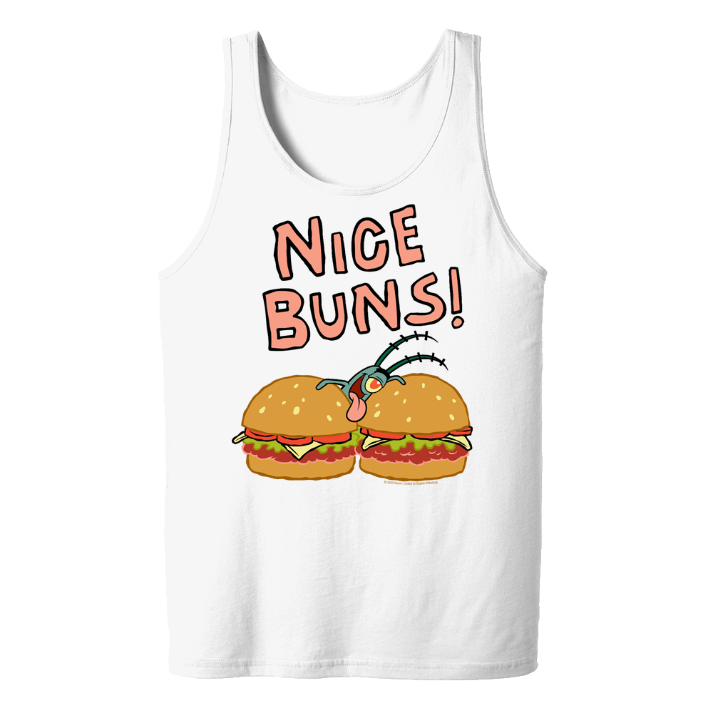 SpongeBob SquarePants Chum Bucket Nice Buns Adult Tank Top - Paramount Shop