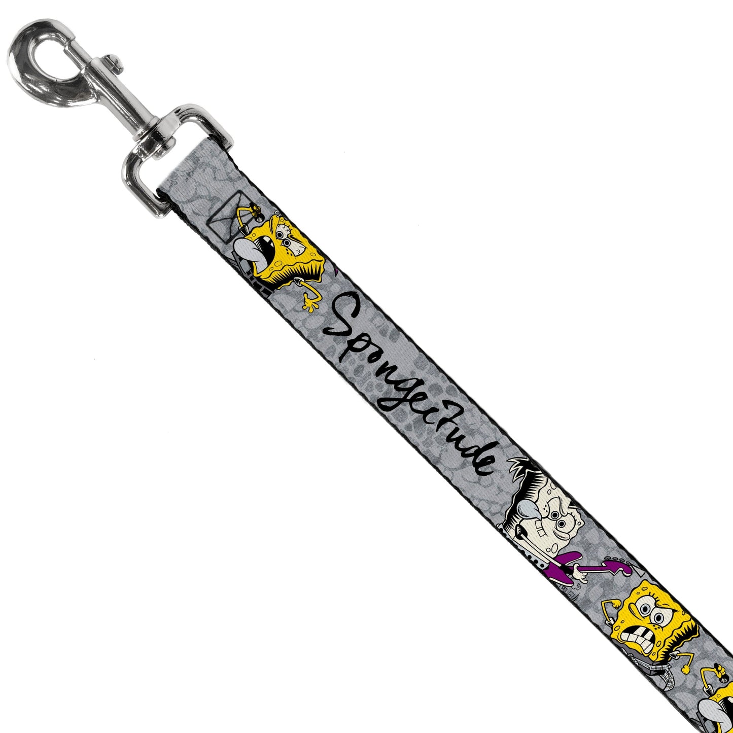SpongeBob SquarePants Dog Leash 3 - Poses SPONGEITUDE Grays Black - Paramount Shop