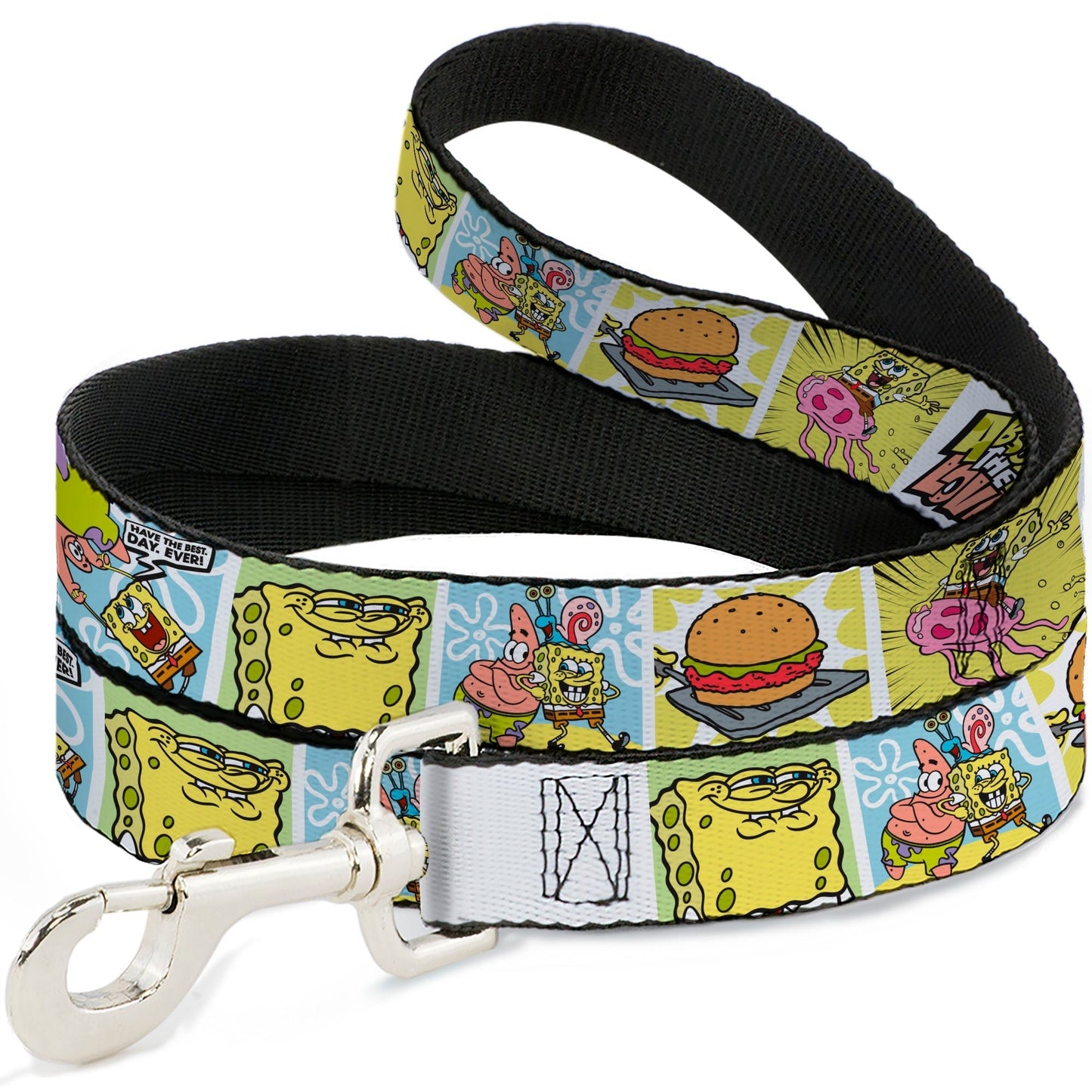 SpongeBob SquarePants Dog Leash ABSORB THE LOVE Pose and Icon Blocks - Paramount Shop
