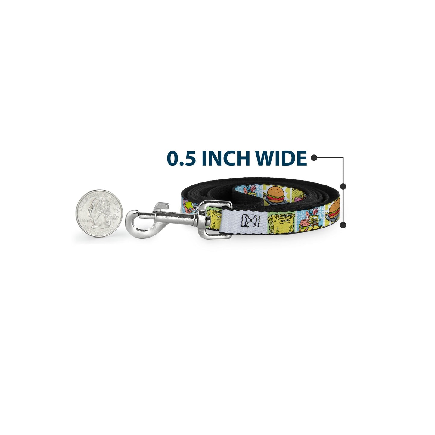 SpongeBob SquarePants Dog Leash ABSORB THE LOVE Pose and Icon Blocks - Paramount Shop