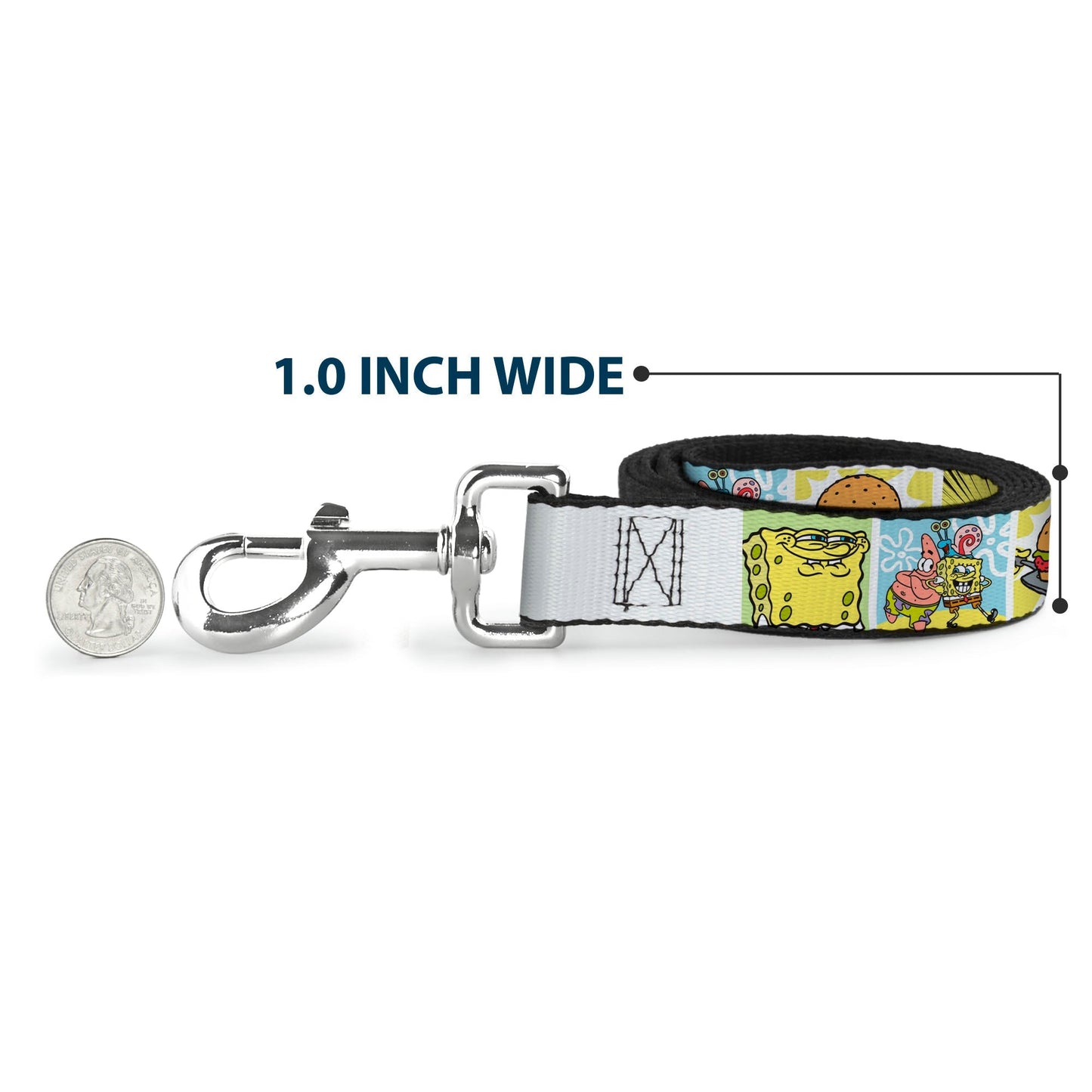 SpongeBob SquarePants Dog Leash ABSORB THE LOVE Pose and Icon Blocks - Paramount Shop
