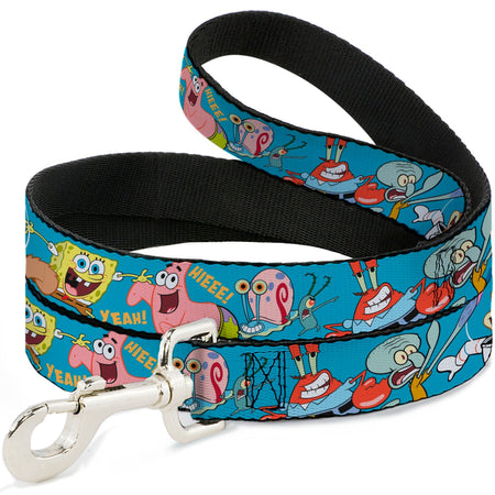 SpongeBob SquarePants Dog Leash and Friends Poses Blue - Paramount Shop