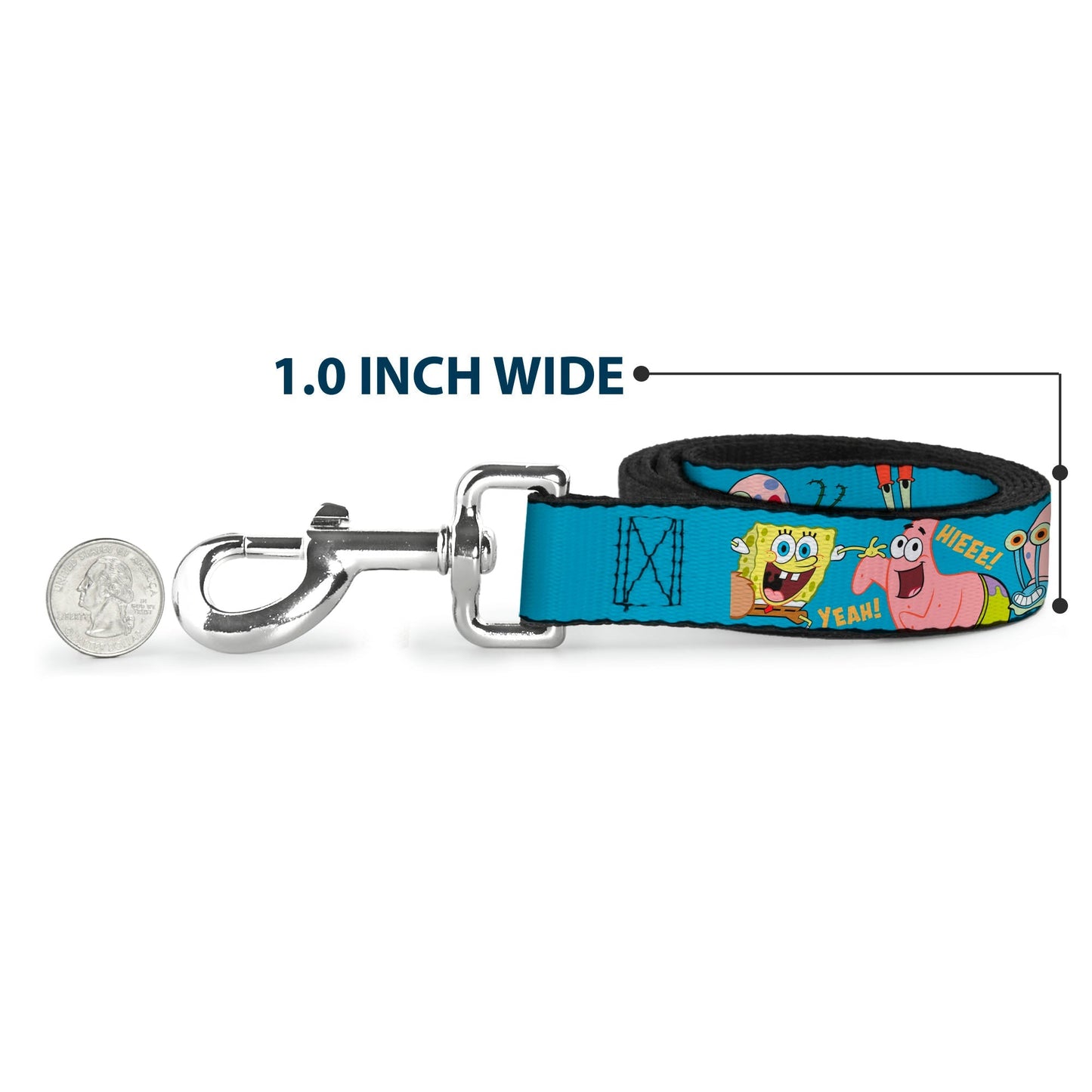 SpongeBob SquarePants Dog Leash and Friends Poses Blue - Paramount Shop